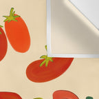 Hand Drawn Italian Roman Pomodori Tomato Classic Mediterranean Art Wall Tapestry Gallery Image 3