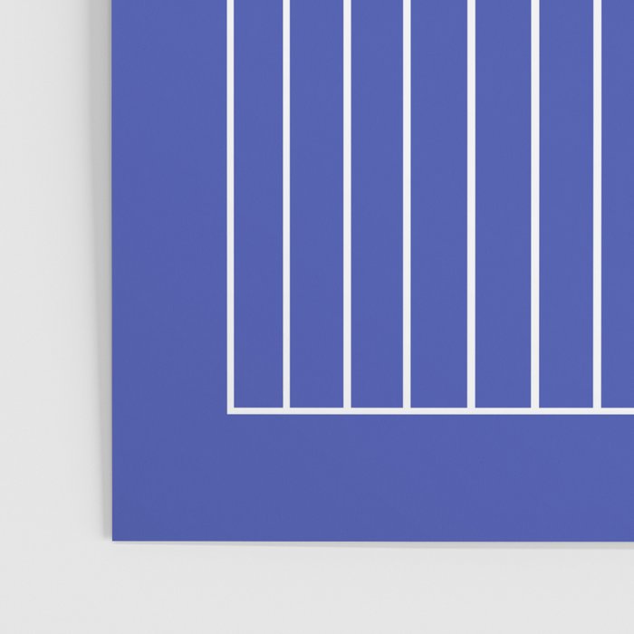 Minimal Arch XXI Bright Blue Modern Geometric Lines Poster Gallery Image 3