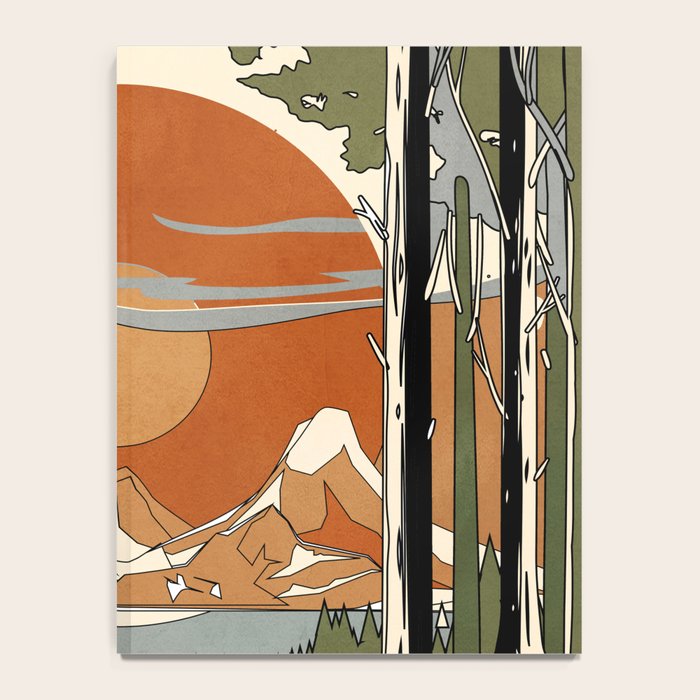 Wild Abstract Landscape 2 Notebook Gallery Image 4