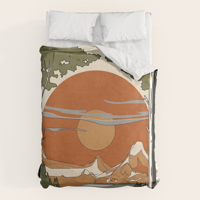 Wild Abstract Landscape 2 Duvet Cover Gallery Image 6