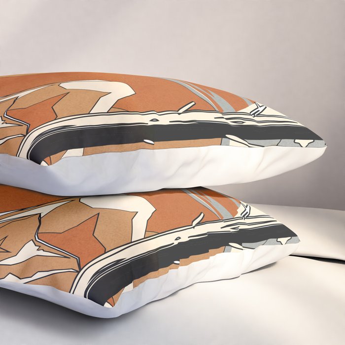 Wild Abstract Landscape 2 Pillow Sham Gallery Image 3