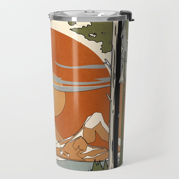 Wild Abstract Landscape 2 Travel Mug Gallery Image 2