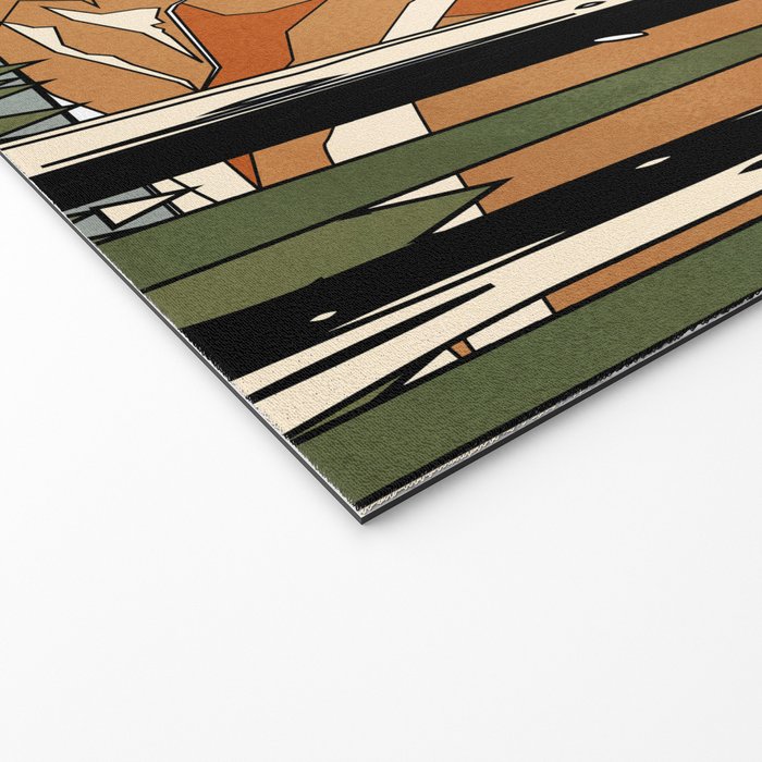 Wild Abstract Landscape 2 Welcome Mat Gallery Image 2
