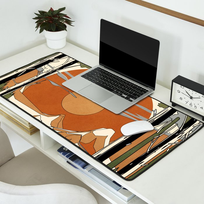 Wild Abstract Landscape 2 Desk Mat Gallery Image 2