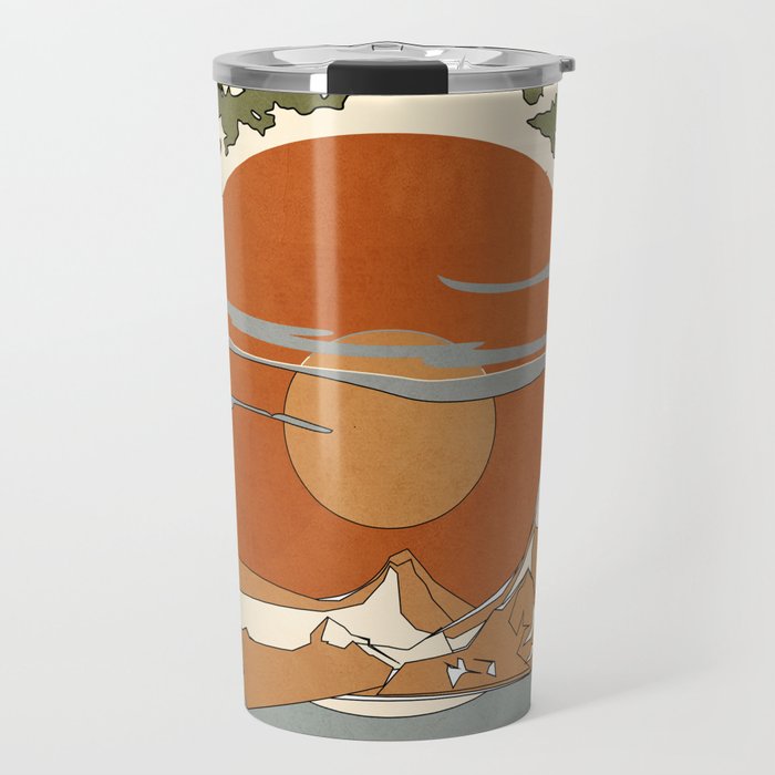 Wild Abstract Landscape 2 Travel Mug Gallery Image 1