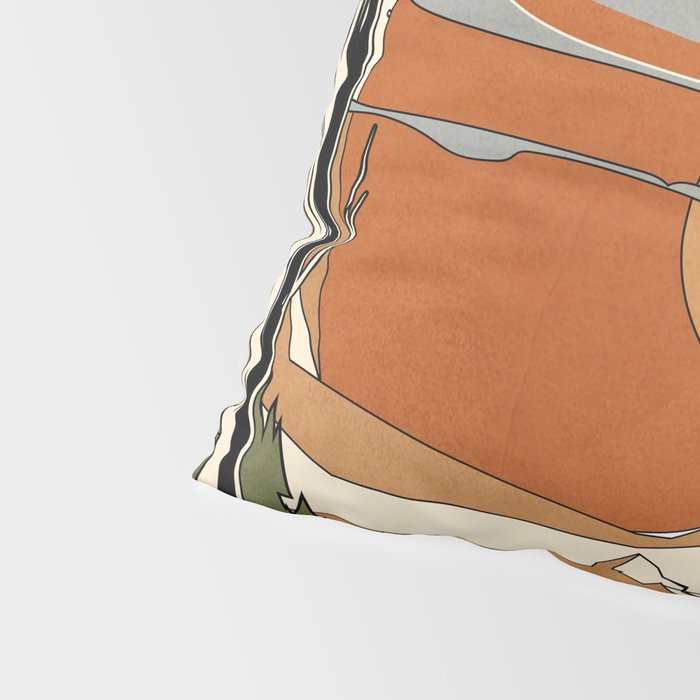 Wild Abstract Landscape 2 Pillow Sham Gallery Image 4