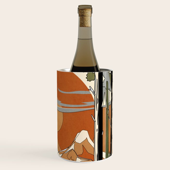 Wild Abstract Landscape 2 Wine Chiller Gallery Image 3