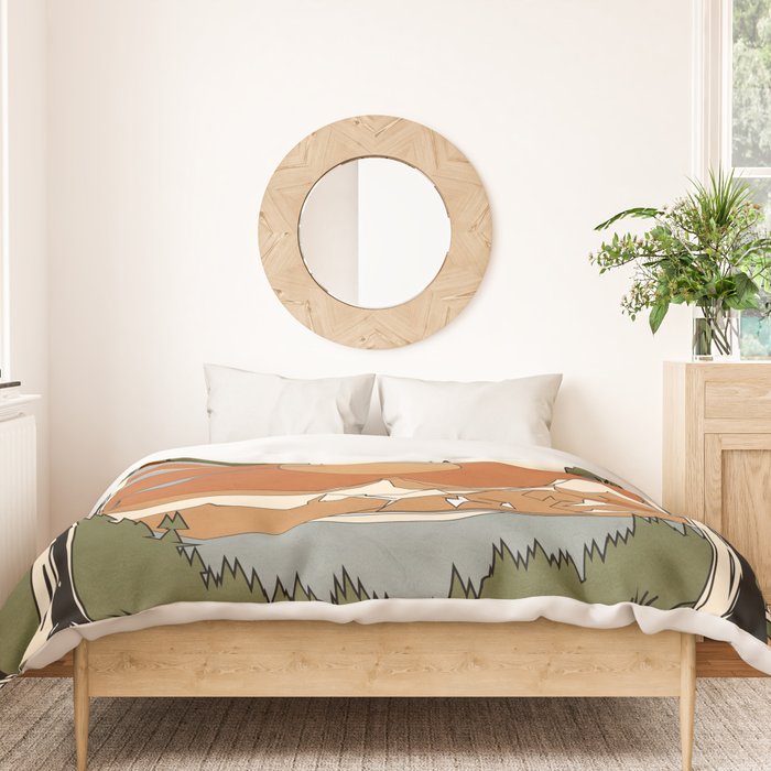 Wild Abstract Landscape 2 Duvet Cover Gallery Image 3
