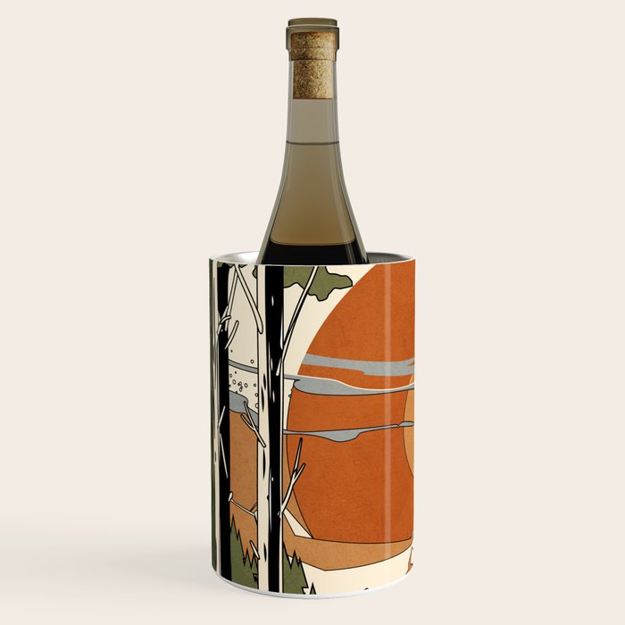 Wild Abstract Landscape 2 Wine Chiller Gallery Image 2