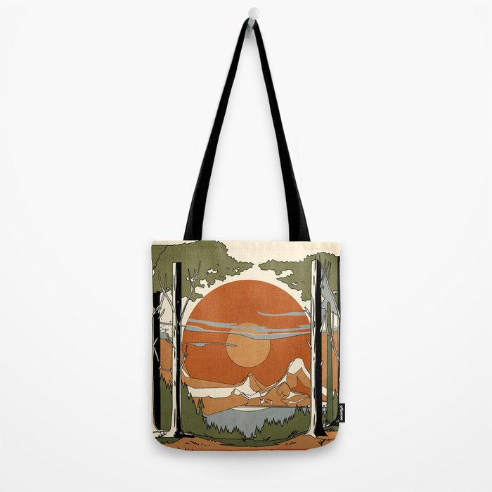 Wild Abstract Landscape 2 Tote Bag Gallery Image 2
