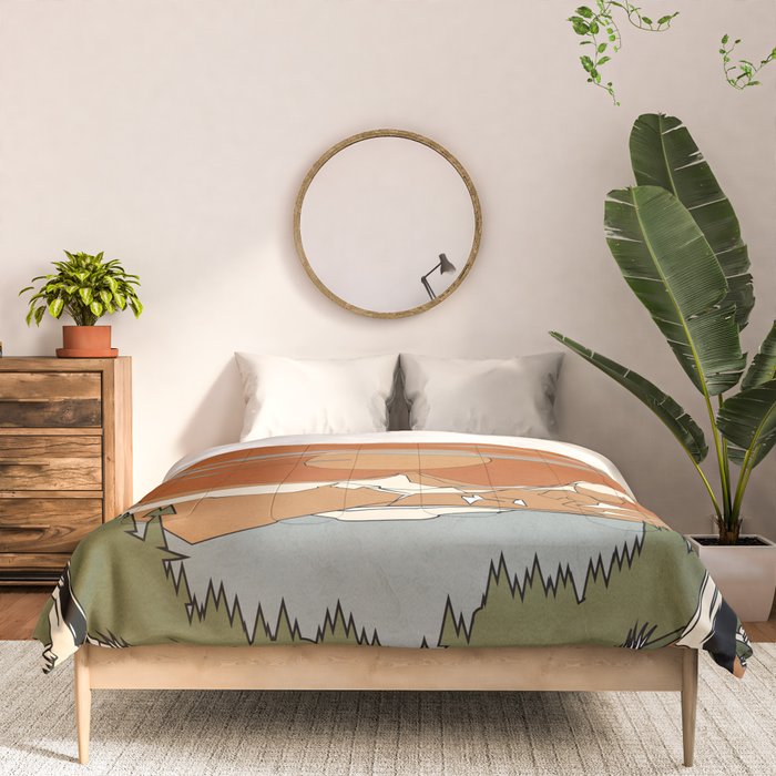 Wild Abstract Landscape 2 Comforter Gallery Image 3