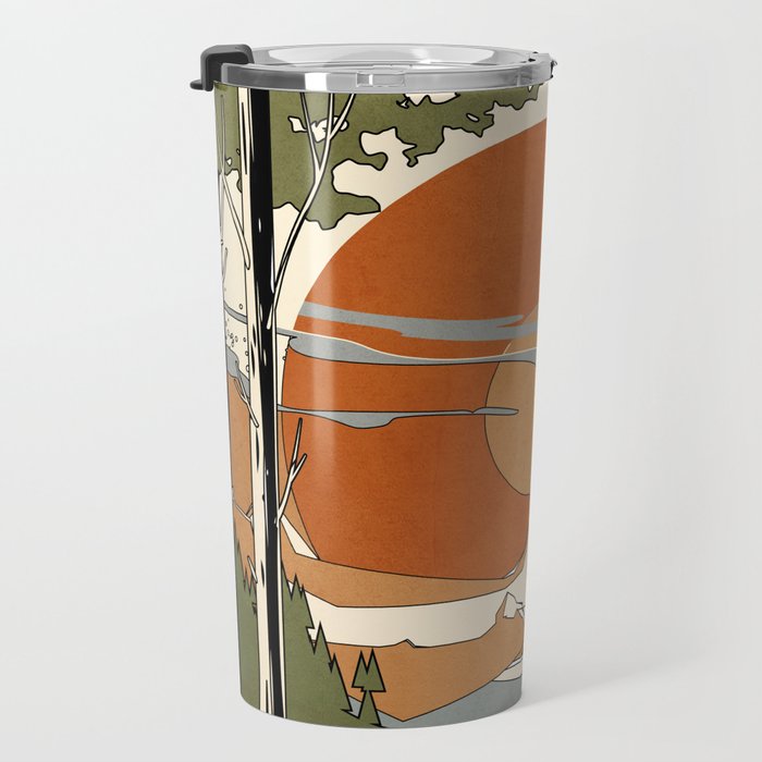 Wild Abstract Landscape 2 Travel Mug Gallery Image 3