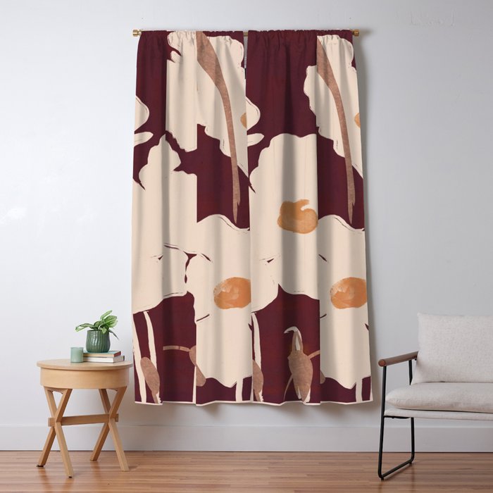 Abstract Flowers 10 Window Curtain Gallery Image 5