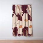 Abstract Flowers 10 Window Curtain Gallery Image 3