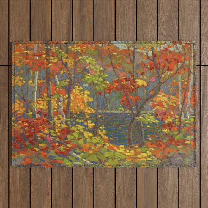 Tom Thomson The Pool 1915-1916 Canadian Landscape Artist Outdoor Rug Gallery Image 1