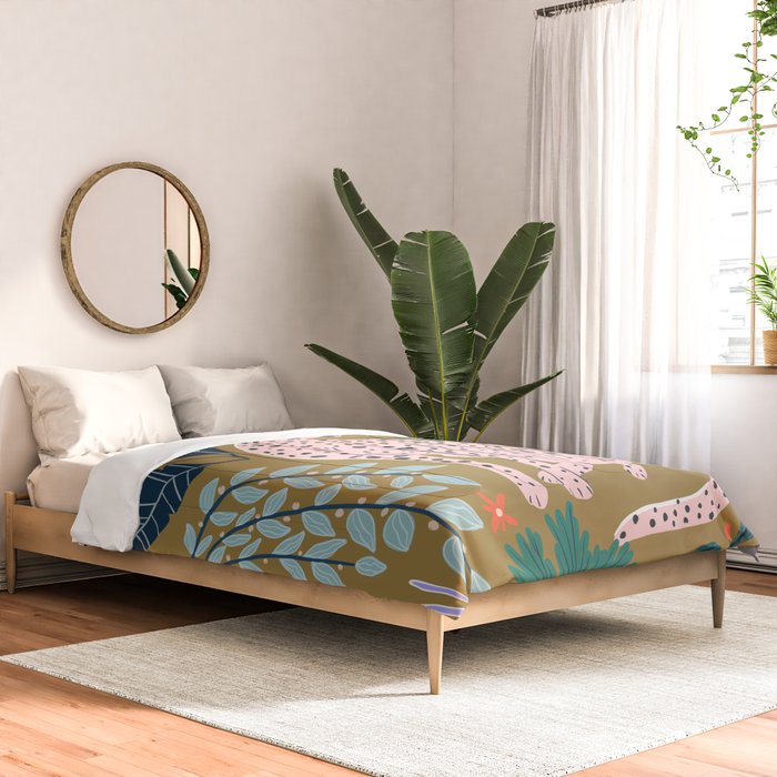 Modern cheetah jungle print Comforter Gallery Image 2