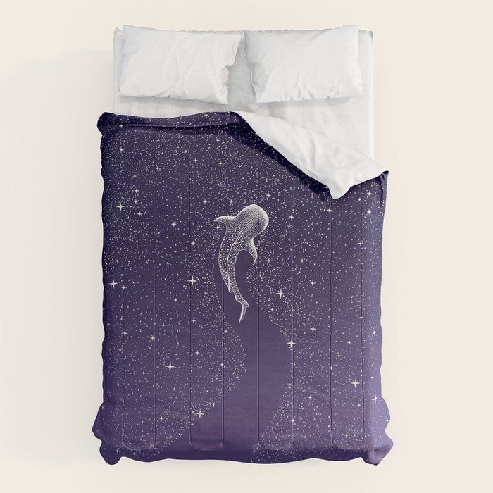 Star Eater - space from Dark Blue to Purple Comforter Gallery Image 6
