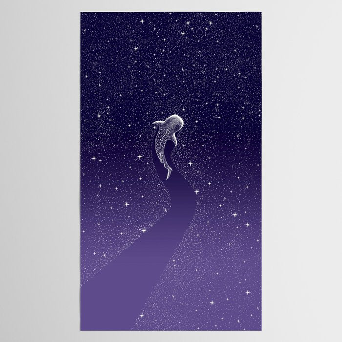 Star Eater - space from Dark Blue to Purple Tablecloth Gallery Image 2