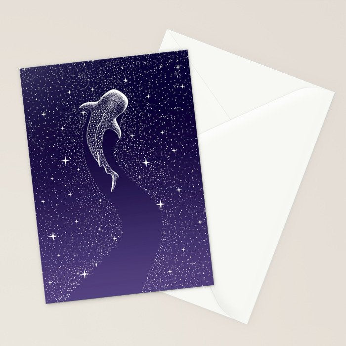 Star Eater - space from Dark Blue to Purple Stationery Card Gallery Image 2