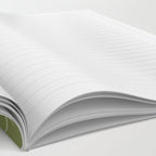 Midcentury Modern Atomic Starburst Pattern in Retro Vintage Olive Green and Celadon Notebook Gallery Image 2