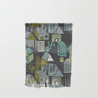 City life neighborhood moonless night Wall Hanging Gallery Image 1