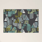 City life neighborhood moonless night Welcome Mat Gallery Image 1