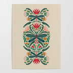 Dragonfly Folk Design Poster Gallery Image 4