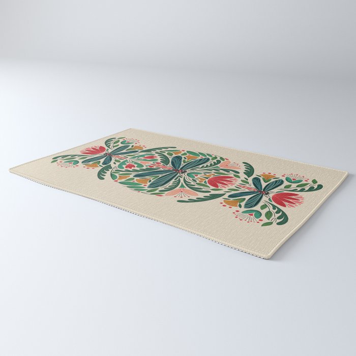 Dragonfly Folk Design Rug Gallery Image 3