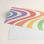 Colorful Rainbow Warp Swirl Lines II Wrapping Paper Gallery Image 2
