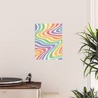 Colorful Rainbow Warp Swirl Lines II Poster Gallery Image 2