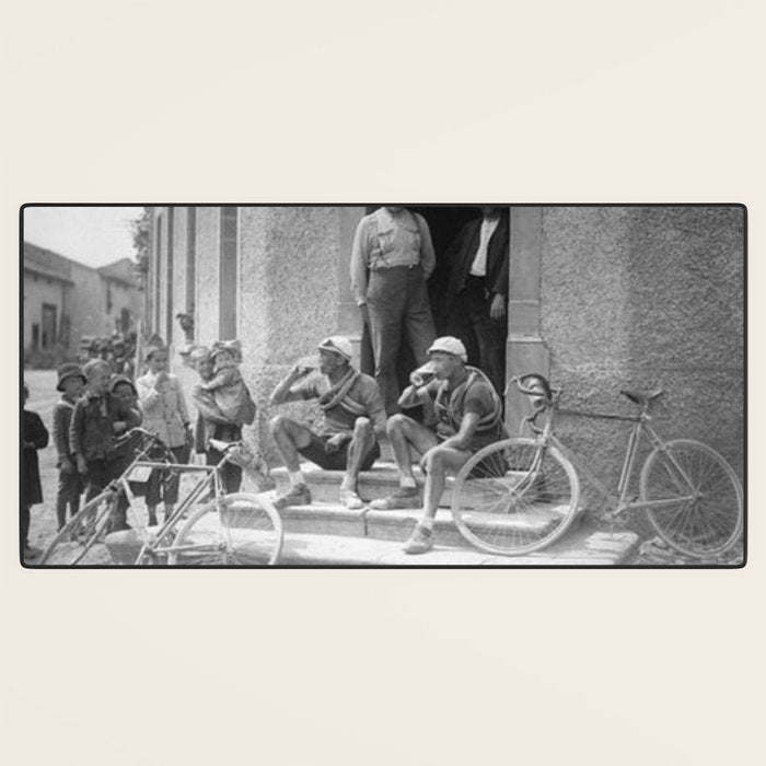 Tour De France Cyclists Drinking Beers Desk Mat Gallery Image 3