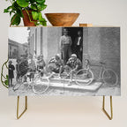 Tour De France Cyclists Drinking Beers Credenza Gallery Image 1