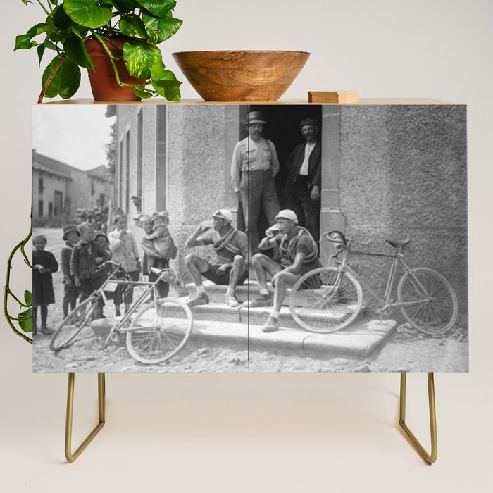 Tour De France Cyclists Drinking Beers Credenza Gallery Image 1