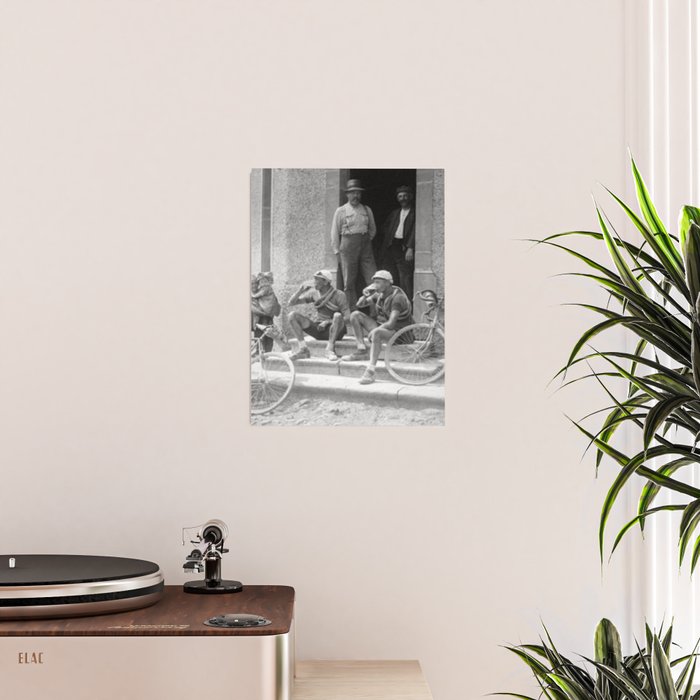 Tour De France Cyclists Drinking Beers Poster Gallery Image 2