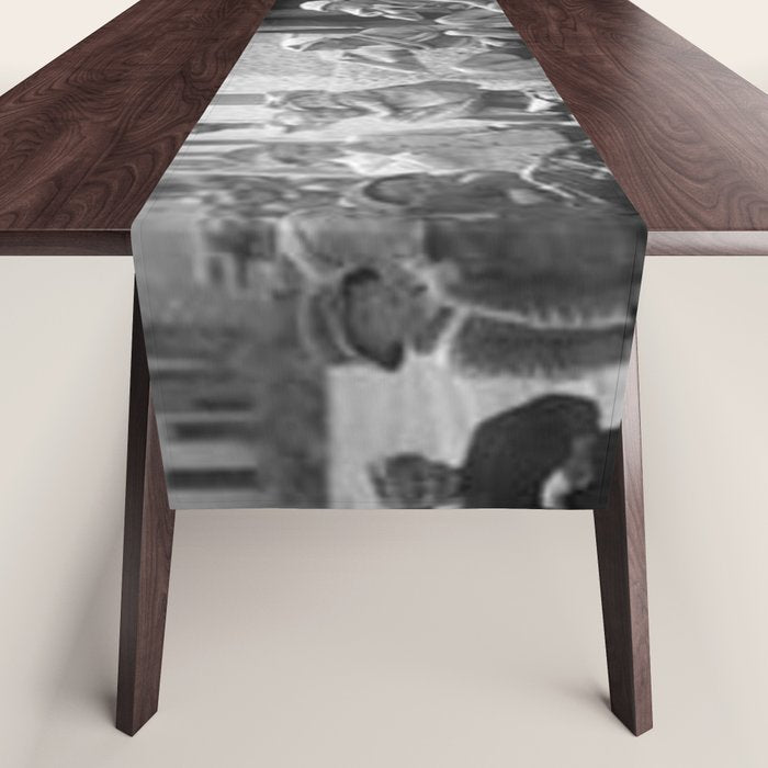 Tour De France Cyclists Drinking Beers Table Runner Gallery Image 1