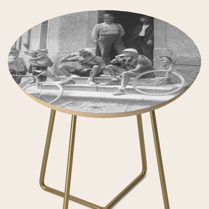Tour De France Cyclists Drinking Beers Side Table Gallery Image 2