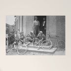 Tour De France Cyclists Drinking Beers Welcome Mat Gallery Image 1