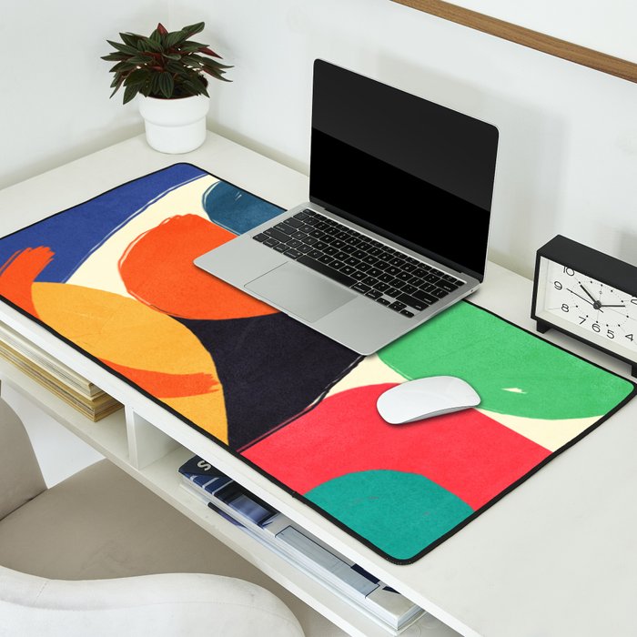 Modern Abstract Shape 03 Desk Mat Gallery Image 2