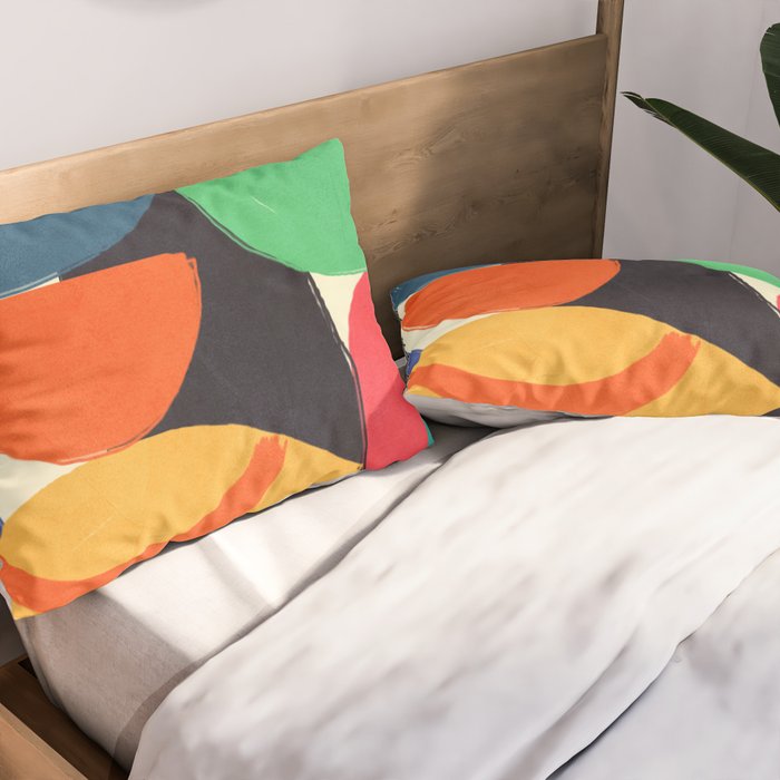 Modern Abstract Shape 03 Pillow Sham Gallery Image 2