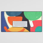 Modern Abstract Shape 03 Desk Mat Gallery Image 1
