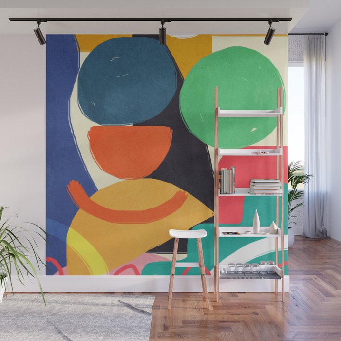 Modern Abstract Shape 03 Wall Mural Gallery Image 1