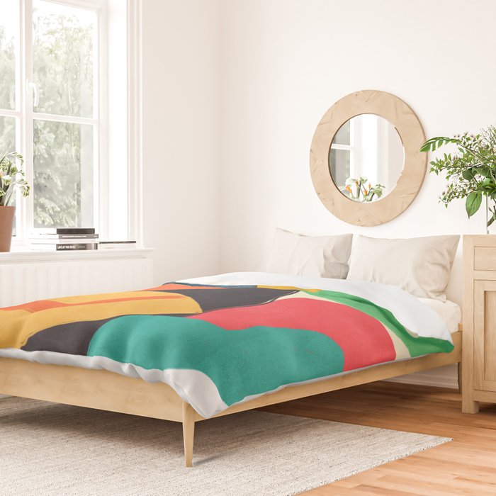 Modern Abstract Shape 03 Duvet Cover Gallery Image 2