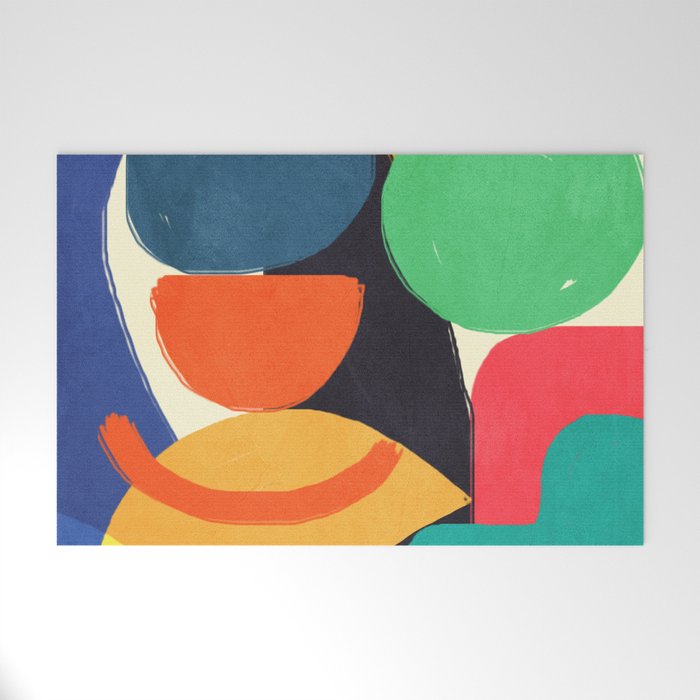 Modern Abstract Shape 03 Welcome Mat Gallery Image 1