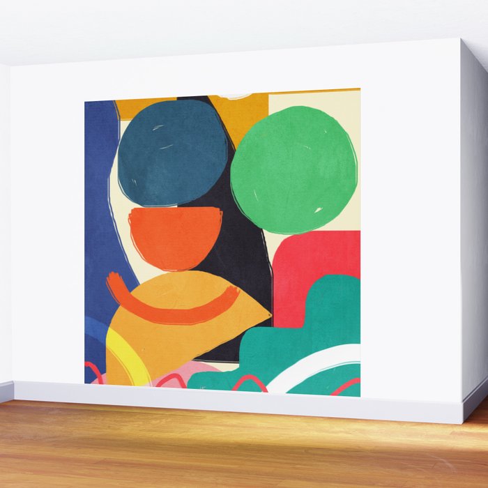 Modern Abstract Shape 03 Wall Mural Gallery Image 2
