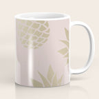 Glam, Pineapple Art, Pink Aesthetic with Gold Coffee Mug Gallery Image 1