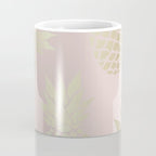 Glam, Pineapple Art, Pink Aesthetic with Gold Coffee Mug Gallery Image 4