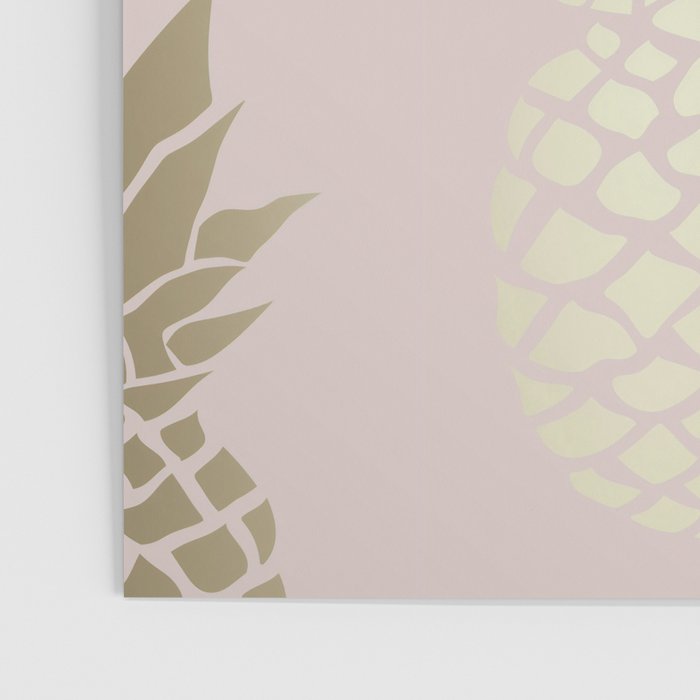 Glam, Pineapple Art, Pink Aesthetic with Gold Poster Gallery Image 3