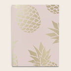Glam, Pineapple Art, Pink Aesthetic with Gold Notebook Gallery Image 4