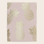 Glam, Pineapple Art, Pink Aesthetic with Gold Poster Gallery Image 4