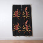 Minimalist Crab 3 Window Curtain Gallery Image 3